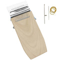 Small Weaving Loom Kit with 14 Hooks Portable Mini Darning Loom Quickly Mending Loom Machine