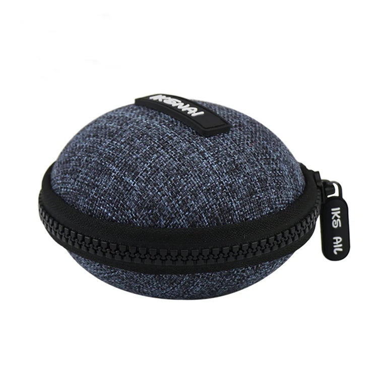 EVA High-quality Portable Eva Small Plastic Fabric Round Carrying case With Carabiner