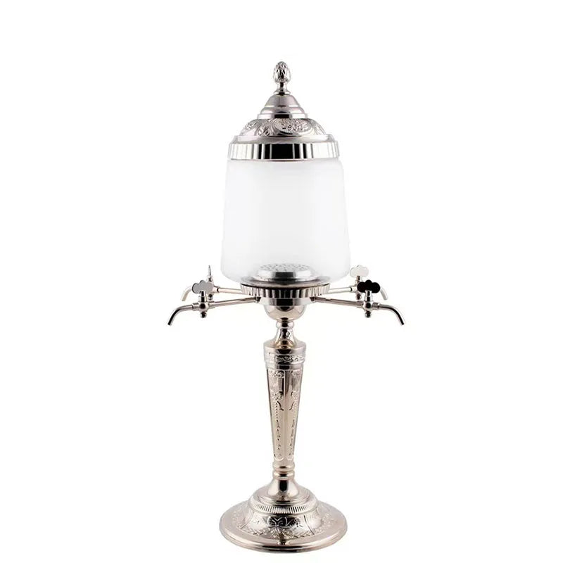 Authentic 2L Absinthe Fountain with 4 Spouts Transparent Glass Material