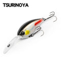 TSURINOYA 60F Crankbait Fishing Lure 60mm 16.6g CHASER 0-3m Long Casting Floating Artificial Hard Bait Bass Pike Ajing Crank