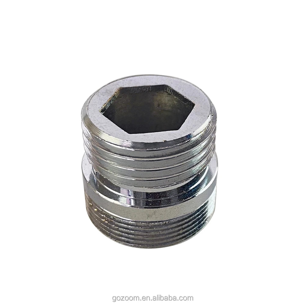 Solid Brass Garden Hose Fittings Connectors Adapter Heavy Duty Brass Repair Male to Male (3/4" GHT Double Male)