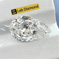 Messi Jewelry 1ct 1.5ct 2ct 2.5ct 3ct 4ct 5ct Pear Lab Diamond IGI Certified Fancy Cut HPHT CVD Pear Shape Lab Grown Diamond