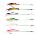 8CM 5.3G Soft Shrimp Fishing Lures Artificial Shrimp Baits Luminous Soft Lure Bionic Bait With Lead Hook MegaBDM
