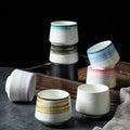 Japanese Style Porcelain Kung Fu Teacup Ceramic Espresso Cappuccino Coffee Cups Handmade Pottery Master Sake Cup for Wholesale