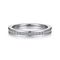 H&F Original 14K White Gold Custom Wedding Band 18K 9K Pure Gold Channel Set Diamond Engagement Ring for Women