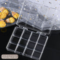 12 Slots Empty Clear Nail Art Decoration Storage Box Jewelry Beads Gems False Tips Boxes Case Nail Glitter Rhinestone Container