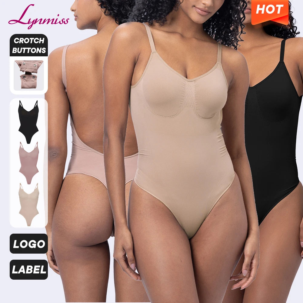Wholesale Seamless Breathable Firm Thong Body Shaper Tummy Control High Compression Bodysuit Shapewear for Women