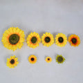Factory Wholesale 3cm-26cm Sunflower Head Photographic Props Artificial Flower Head