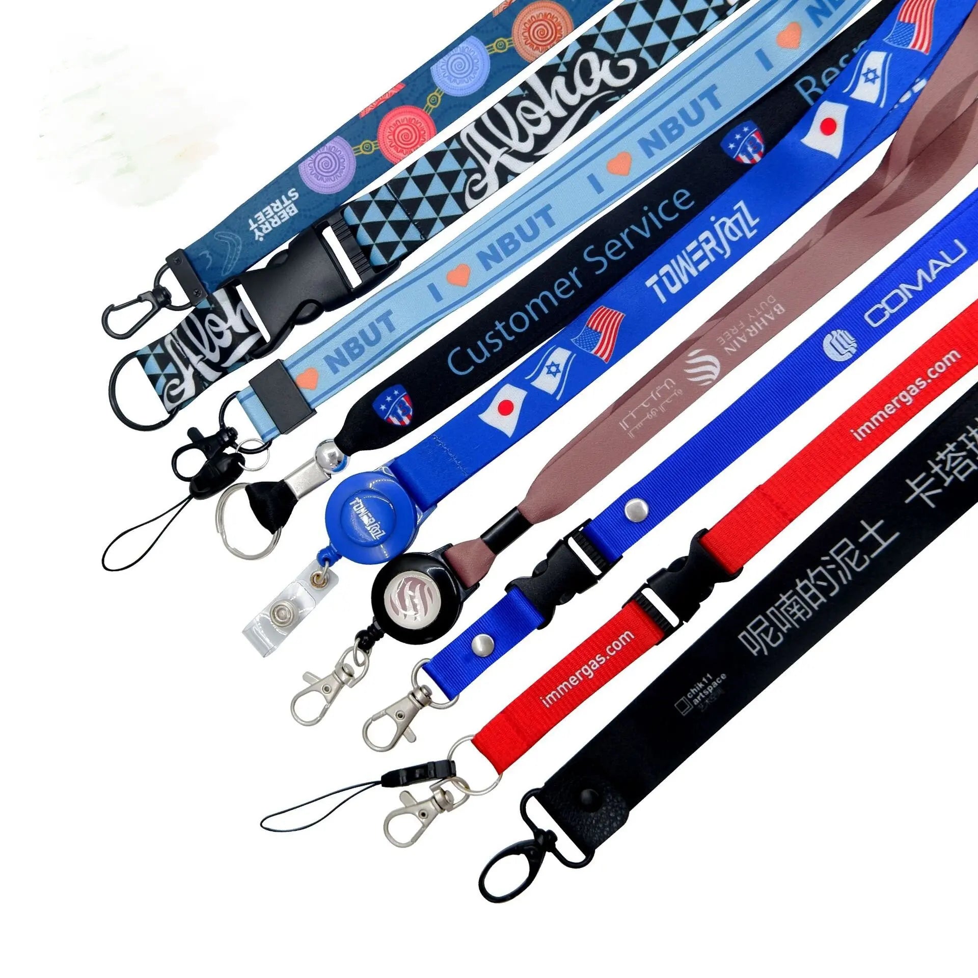 Cheap Personalized Neck Lanyard Printing Polyester Sublimation Custom Lanyards With Logo Custom