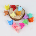 10PCS Matte Cartoon Butterfly Hair Clips Claw Barrettes Mini Hairpin for Women Girls Kids