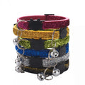 Glittery Sparkle Pet Cat Bell Collar Breakaway