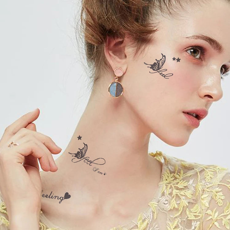 Wholesale Custom Made Face Design Sun Temporary Water Proof Kid Henna Tatoo Hand Body Tattoo Sticker