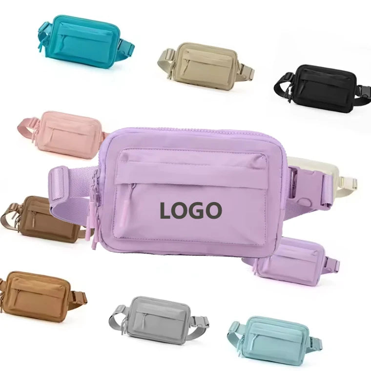 Hot Sale High Quality Fashionable Unisex Waterproof Nylon Waist Pack Casual Outdoor Portable Belt Sport Bag Chest Bag