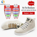 Wholesale Silicone Shoelaces No Tie Elastic Lazy Shoe Laces for Sneakers