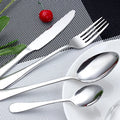 Hotel Restaurant Wedding Cutlery Stainless Steel Silverware Eco Friendly Reusable Cutlery Set