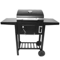 SCB-115 BBQ Grill Round Charcoal Stove Outdoor Bacon Portable 3 in 1 Barbecue  Double Deck Smoker Oven Camping Picnic Cooking