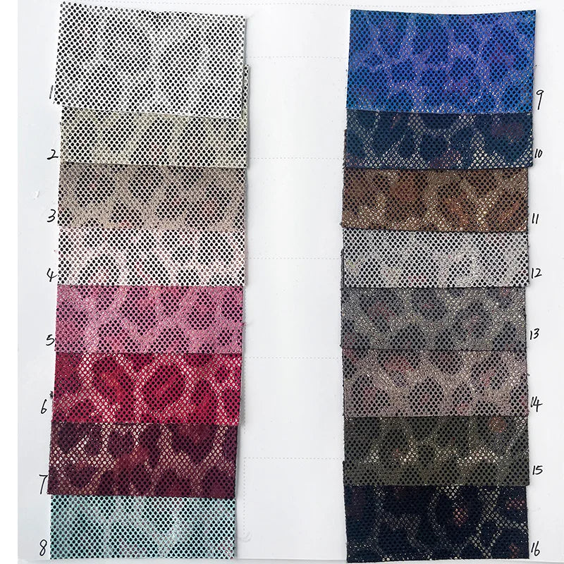 Wholesale Hot Sale Leopard Print Faux Leather Colorful Thickness for Jackets Bags Shoes and so on