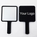 Customized Logo ABS Plastic Square Cosmetic Hand Mirrors Women's Small Handheld with Personalized Features Private Label