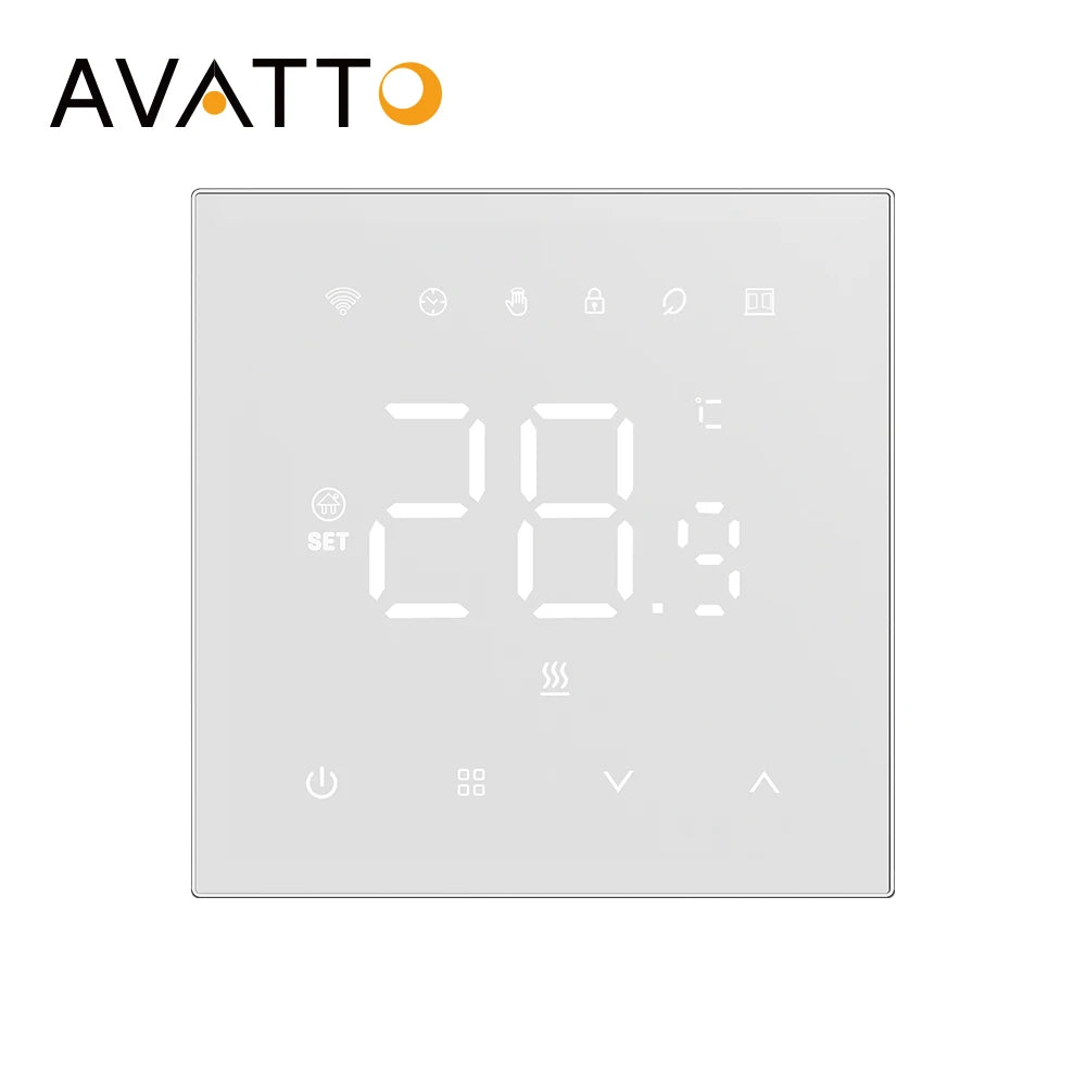 Discounts AVATTO LED Screen Programmable Tuya Smart Thermostat Wifi Thermostat Floor Heating Work with Alexa Google Home