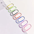 50mm Colorful Metal Paper Clips Wide Photo Letter Binder Clip Bookmarks School Supplies Stationery Office Accessories
