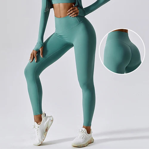 Butt Lifting Soft Workout Femininas Custom Logo Running Yoga Sport Pants High Waist Gym Leggings for Women Fitness