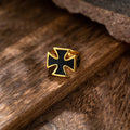 Europe and America Wholesale Retro Cross Men's Ring Stainless Steel Gold Ring Jewelry
