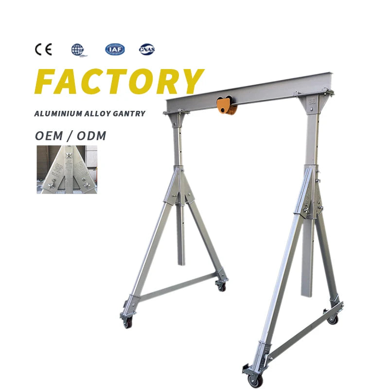 Automatic Small Portable 3 Ton Crane Aluminum Gantry Kran with Wholesale Price