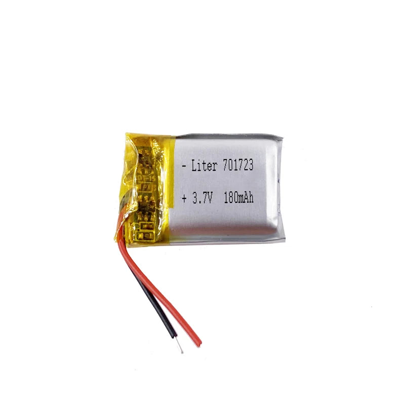 Rechargeable Li-po Battery 701723 3.7V 180mAh Lithium Polymer Battery With Pcb and Wire