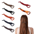 QIYUE Twist Matte Hair Holder  Fastener Banana Clip  Woman Hair Accessories