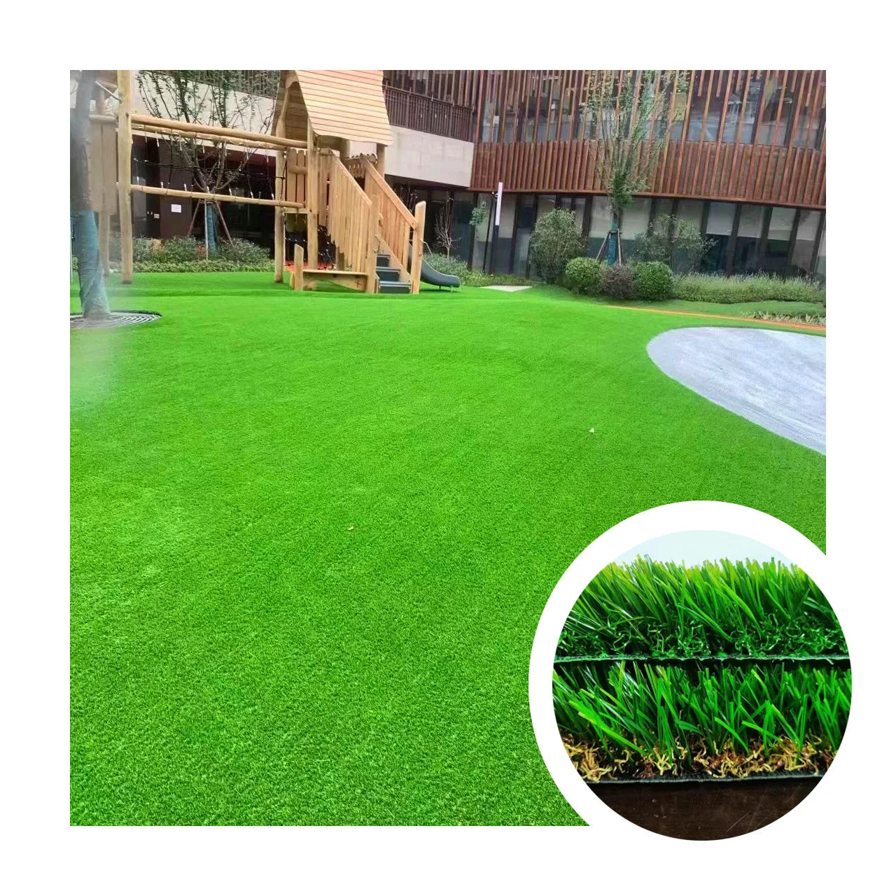 20mm-30mm Garden Use Green Natural Grass Mat Synthetic Turf Artificial Grass Turf