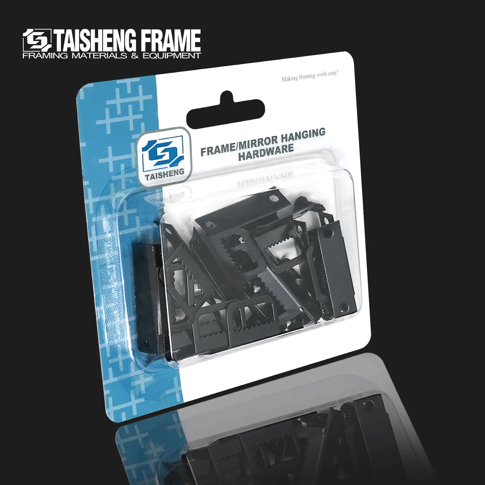 TS-K089A Sawtooth Picture Hanger 45 Sets Heavy Duty Picture Frame Hanging Sawtooth Hook Kits