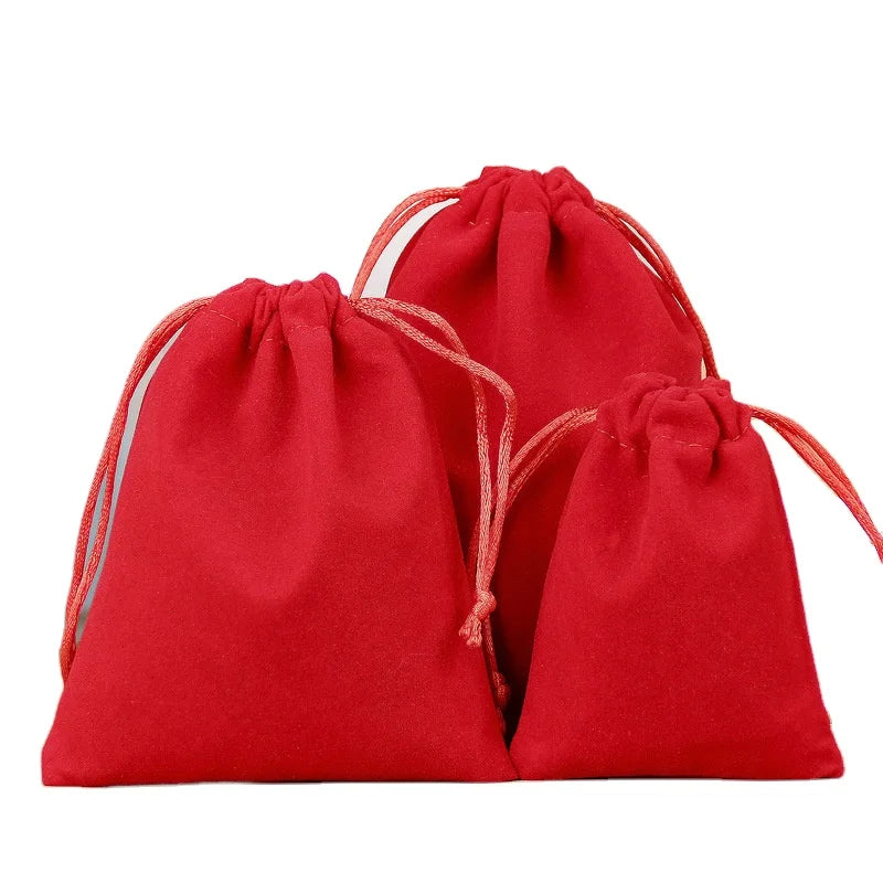 Hot Sale 13x18cm Velvet Jewelry Storage Pouch Custom Logo Cotton Bags for Jewelry Hot Item