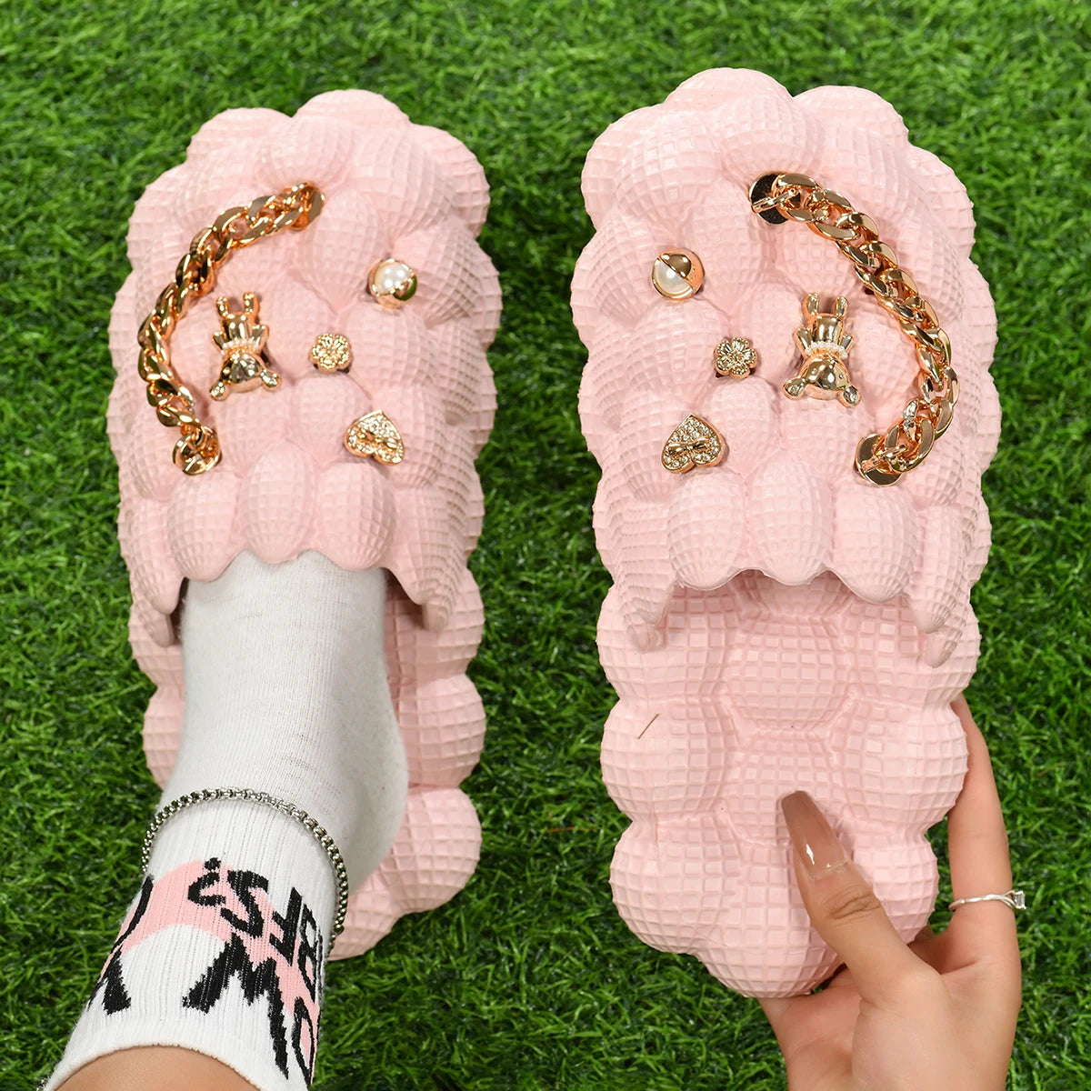 Custom Women's Plus Size Casual Shoes Fashionable Cloud House for Slippers Solid Color Lightweight Waterproof Made of Eva Foam