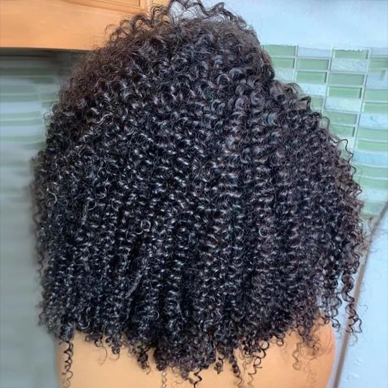 Cheap Price Virgin Raw Vietnamese Human Hair Wigs Unprocessed Glueless Short Afro Kinky Curly Lace Frontal Wig for African Women
