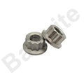 OEM ODM Gr5 TI6AL4V Titanium 12pt Flange Nuts High Strength Lightweight Motorcycle Parts Fasteners