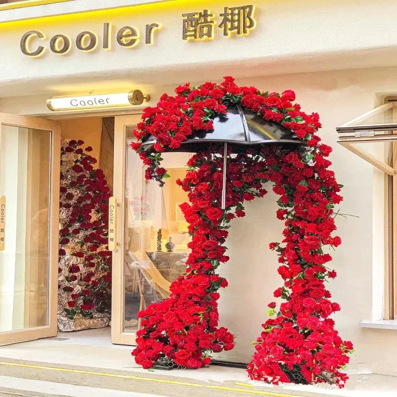 E-013 Ins Hot Wholesale Red  Blue  White Purple Fake Artificial  Imitation Flowers  Mother's Day Gifts Faux Rose Flower