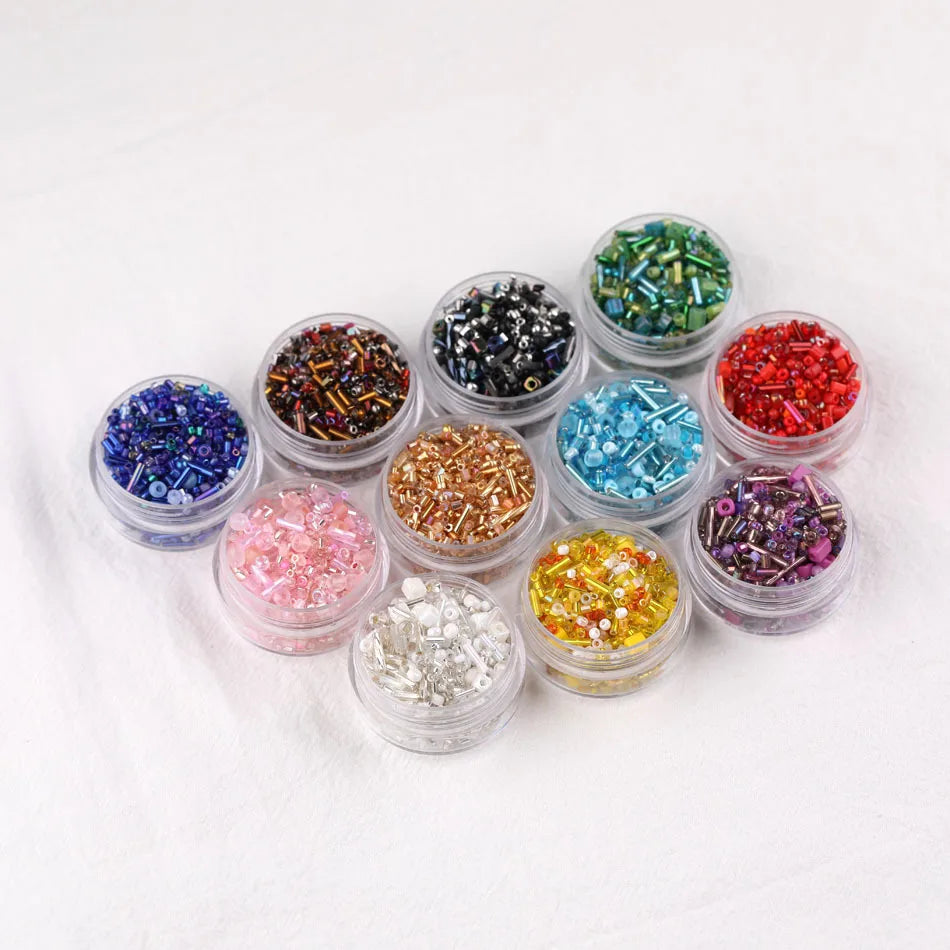 2025 Crystal Wholesale High Quality Mixed Color and Shape Glass Seed Beads for Jewelry Making