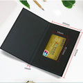 10.5*16.5Cm Stock Wholesale Foldable Custom Logo Black Cardboard Recyclable Luxury Magnetic Paper Card Gift Folders