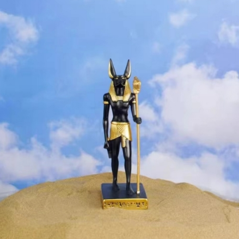 Anubis Resin Statue Ancient Egypt Death Statue for Living Room Crafts or Souvenirs ESB04 Ornament