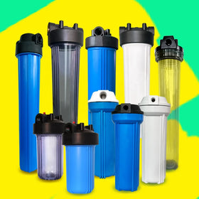 10&20 Inch Eco-Friendly Food Grade Plastic Water Filter Cartridge Housing Manual PP/CTO/UDF for RV and Outdoor Use