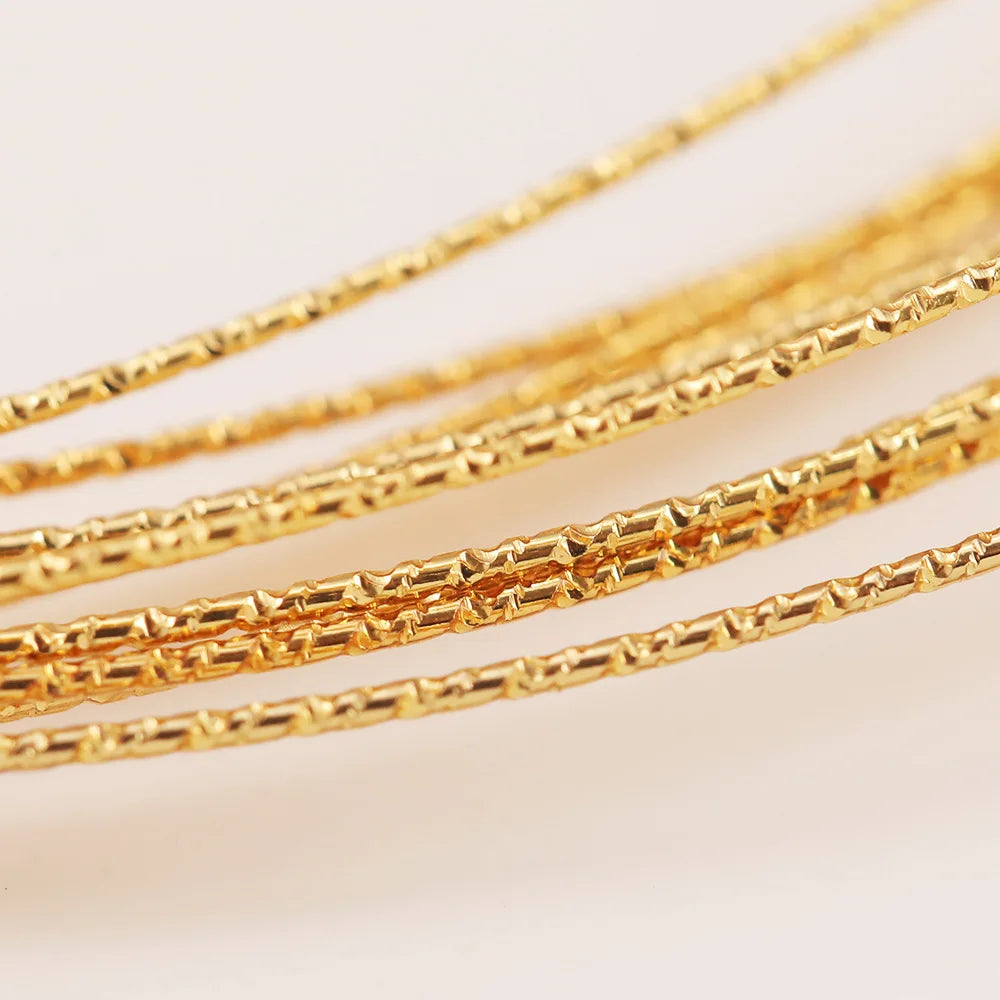 18 Gauge Engraved Twist Gold Wire Textured Copper Wire Half Hard Brass Wire for Jewelry Beading Craft Work