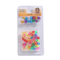 Hair Beads Beading Girls for Kids Hair Acrylic Rainbow Beads Elastic Rubber Bands for Braid for Hair Accessories