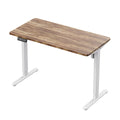 Popular Office Luxury Electric Single Motor Desk Sit and Standing up Computer Lift Desk White Frame Adjustable Height