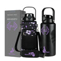 Patented Single Wall 64oz Stainless Steel Vacuum Insulated Eco-Friendly Sport Water Bottle 12-24hr Thermal Insulation Boiling