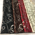 Factory Price Soft Smooth Chains Pattern Digital Printing 100% Polyester Satin Polyester Fabric