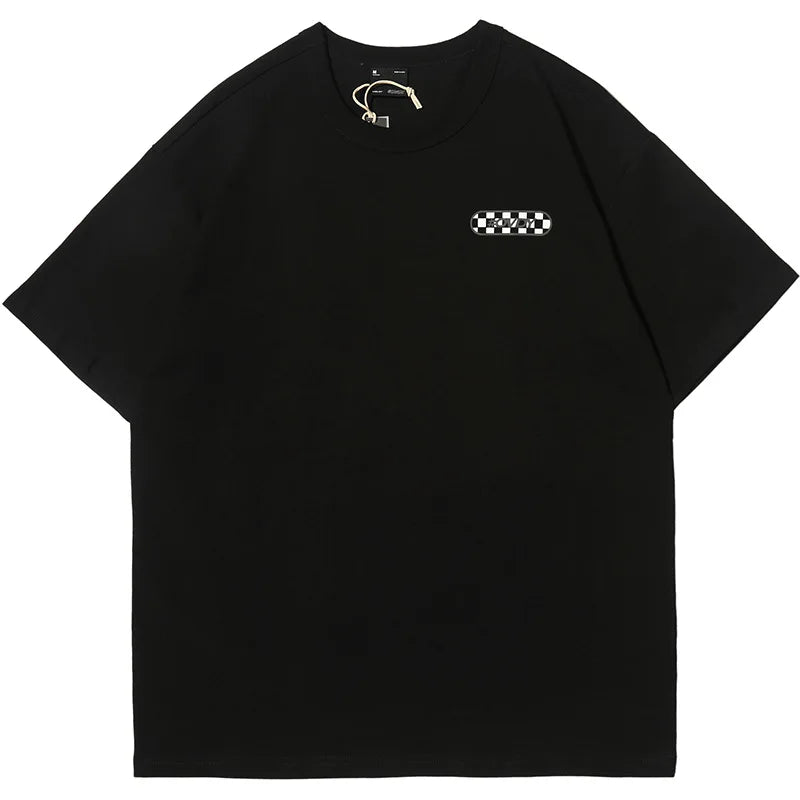 Men's Custom Hip Hop T-Shirts 100% Cotton Round Neck Oem Quality Logo Printing White and Black Options Available