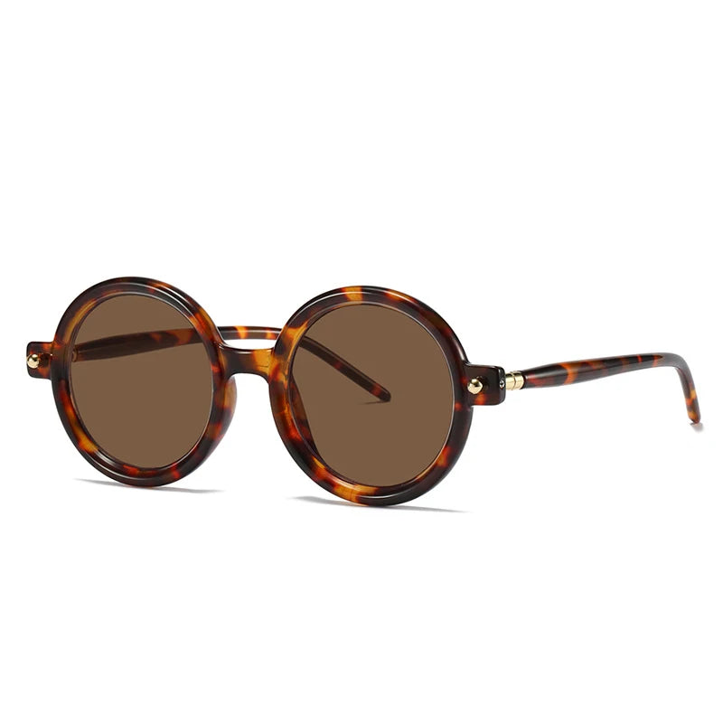 KD86602 Trendy Retro Round Glasses Frame Uv400 protection Sun Glasses Luxury Round Fashion Sunglasses Women Men