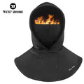 WEST BIKING Winter Electric Heating Washable Full Face Mask High Elastic Custom Balaclava Ski Mask Cold Weather Gear