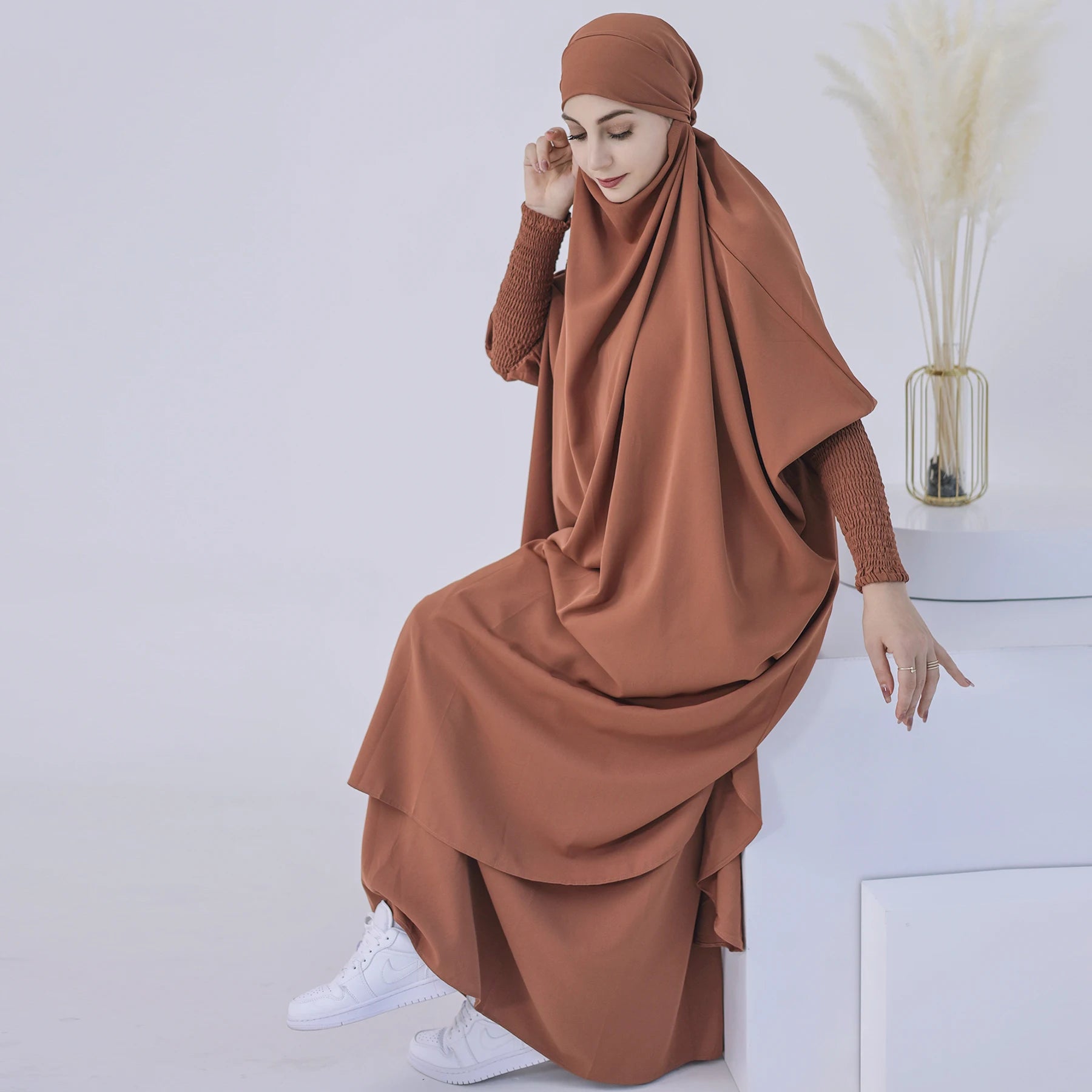 Loriya Fashion EID Islamic Clothing India & Pakistan Clothing Wholesale Modern Top Selling Abaya Women Muslim Dress Prayer Abaya