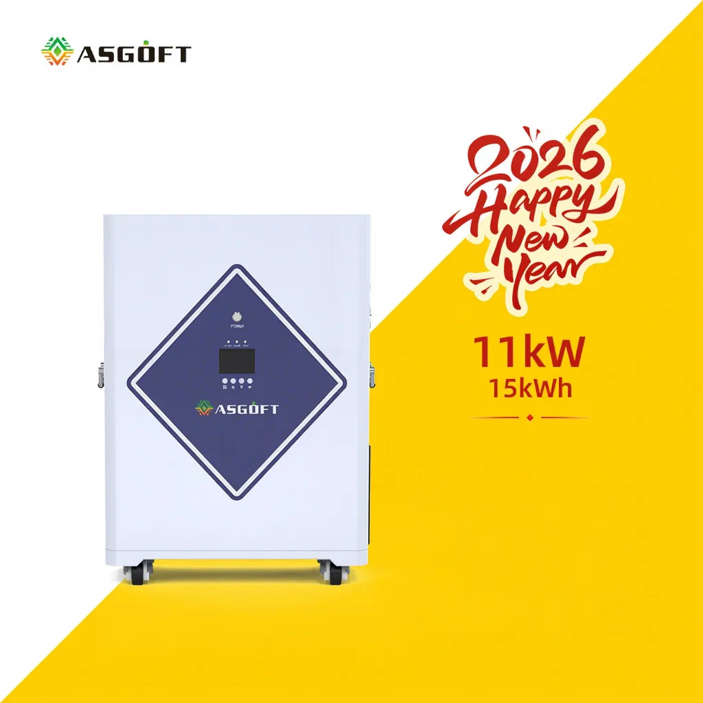 Poland Stock All-In-One Power Station 51.2V 304Ah 15kWh LiFePO4 Battery Pack With 11KW Hybrid Solar Inverter Energy Storage